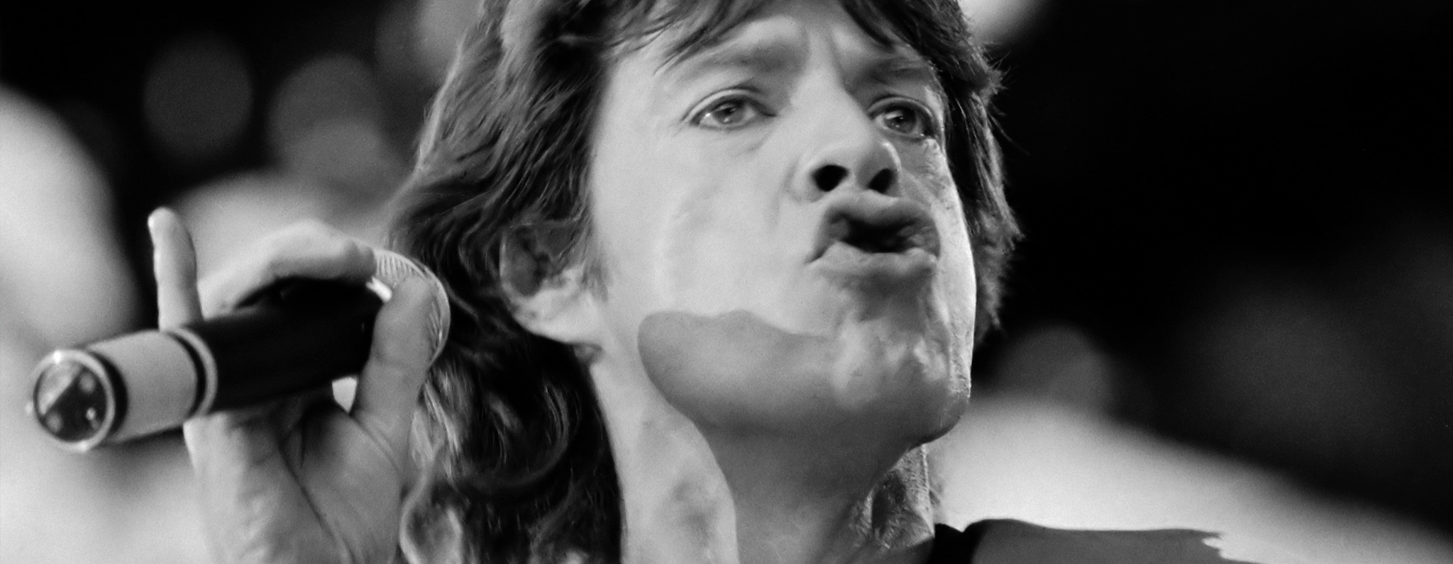 Mick Jagger Drinking A Beer